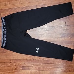 Large black mens under armor compression pants